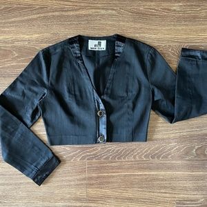Mark Eisen Crop Bolero Jacket Y2K Vintage 1990s